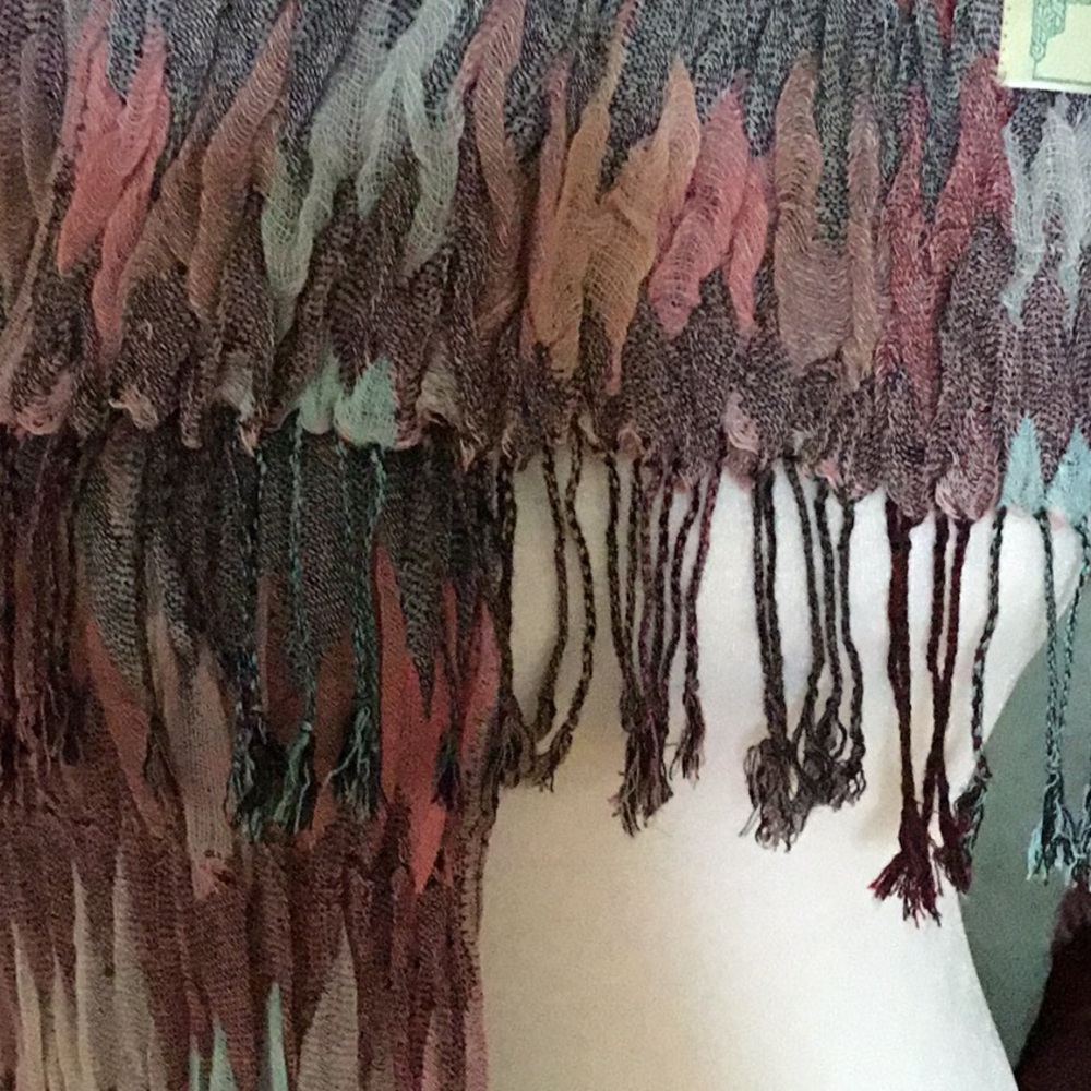 Large Multi Colored Scarf - image 4